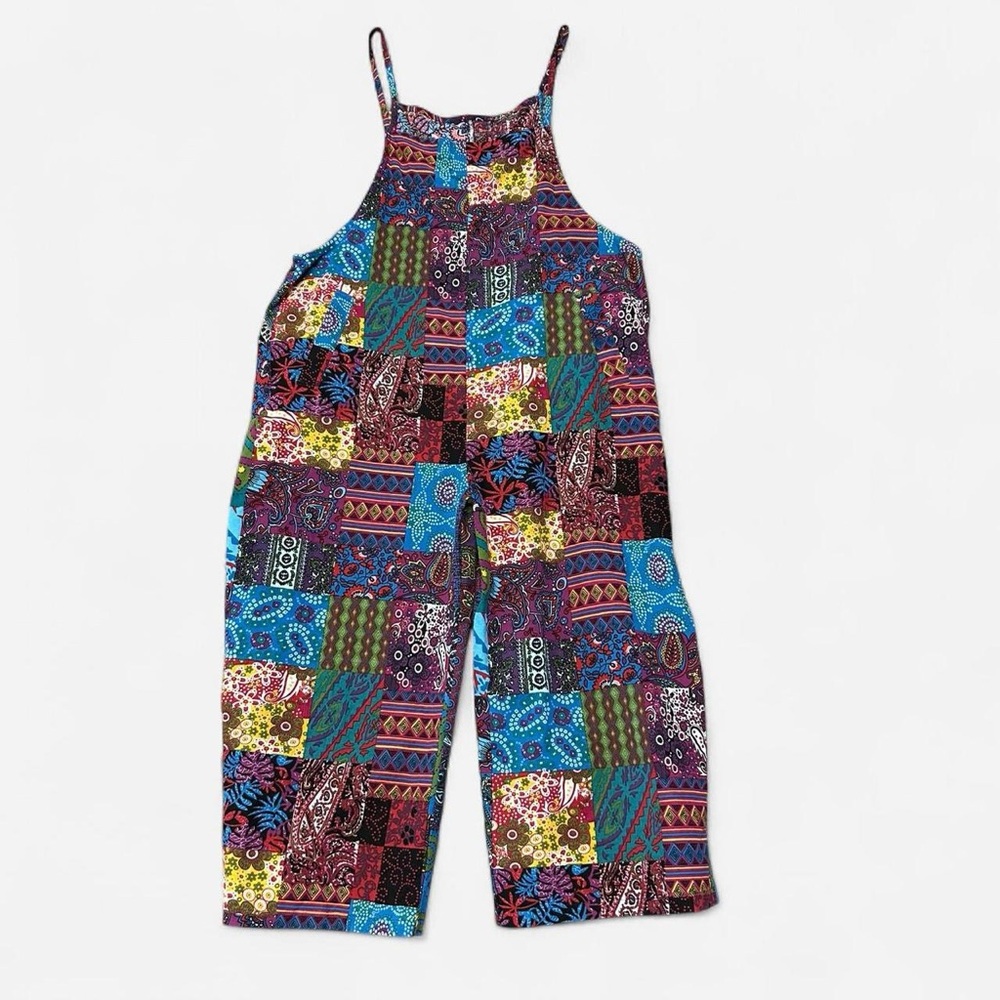 Colorful Patchwork Overalls - image 1
